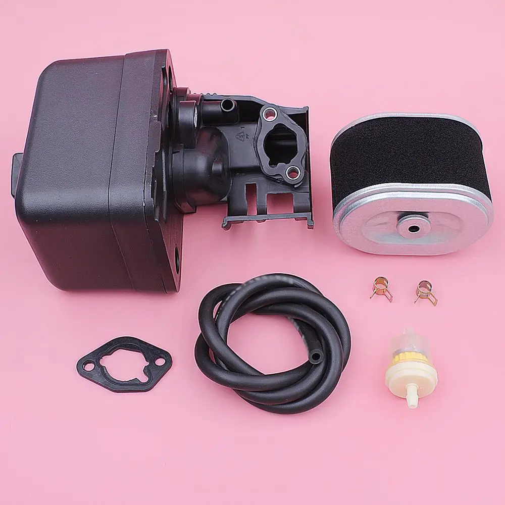 공기 연료 필터 요소 어셈블리 호스 클램프 가스켓 키트, 혼다 GX160 GX200 5.5HP 6.5HP 트리머 17230-Z51-820 17235-Z51-831
