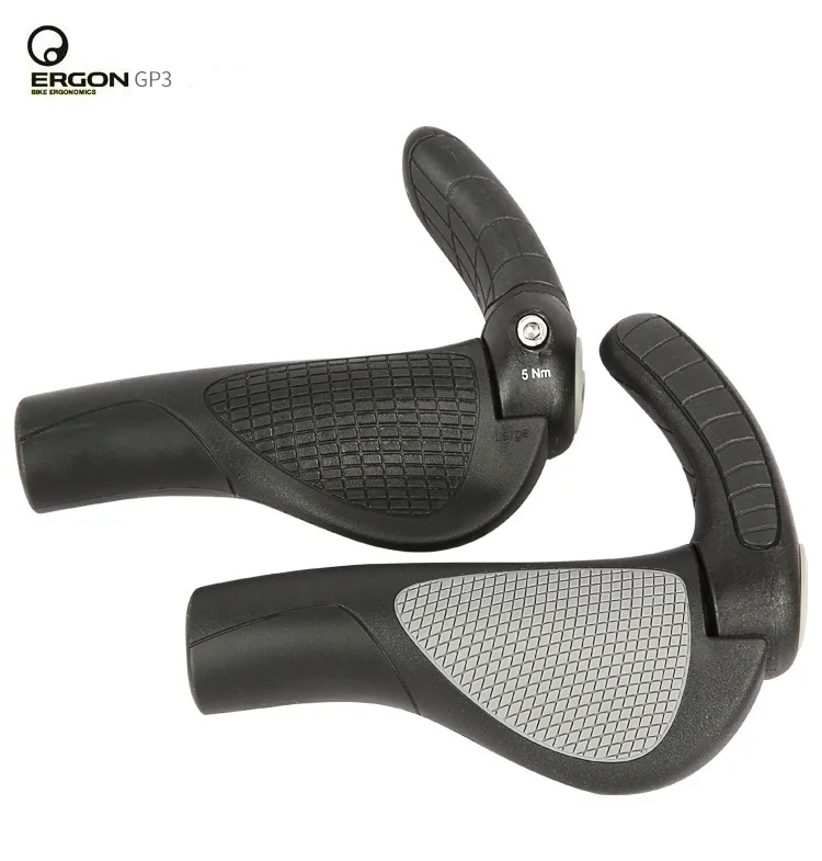 ERGON Ergonomics Bike Handlebar Grips GP1 GP3 GP5 Mountain Bike Extended Bar End Grip Lockable Bicycle Handle Mount Rubber Grips