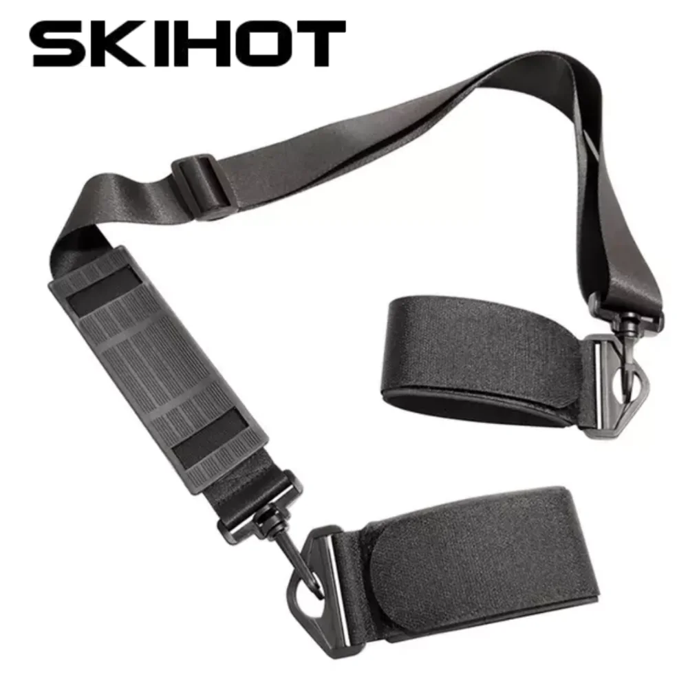 SKIHOT Snowboard pole shoulder strap with bode hook adjustable nylon ski handle strap