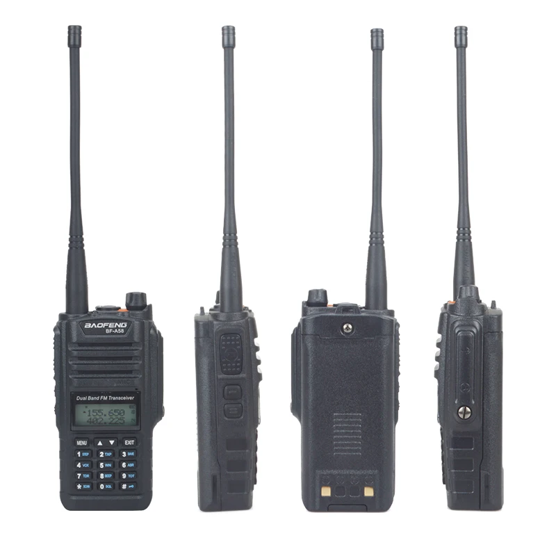 Baofeng-walkie-talkie BF-A58 VHF UHF de doble banda IP67, radio bidireccional FM portátil, resistente al agua, 136-174MHz, 400-520MHz