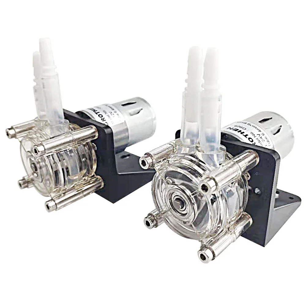 

DC 12V/24V large flow peristaltic pump dosing pump anti-corrosion for aquarium lab analytical water max flow rate 500ml/min