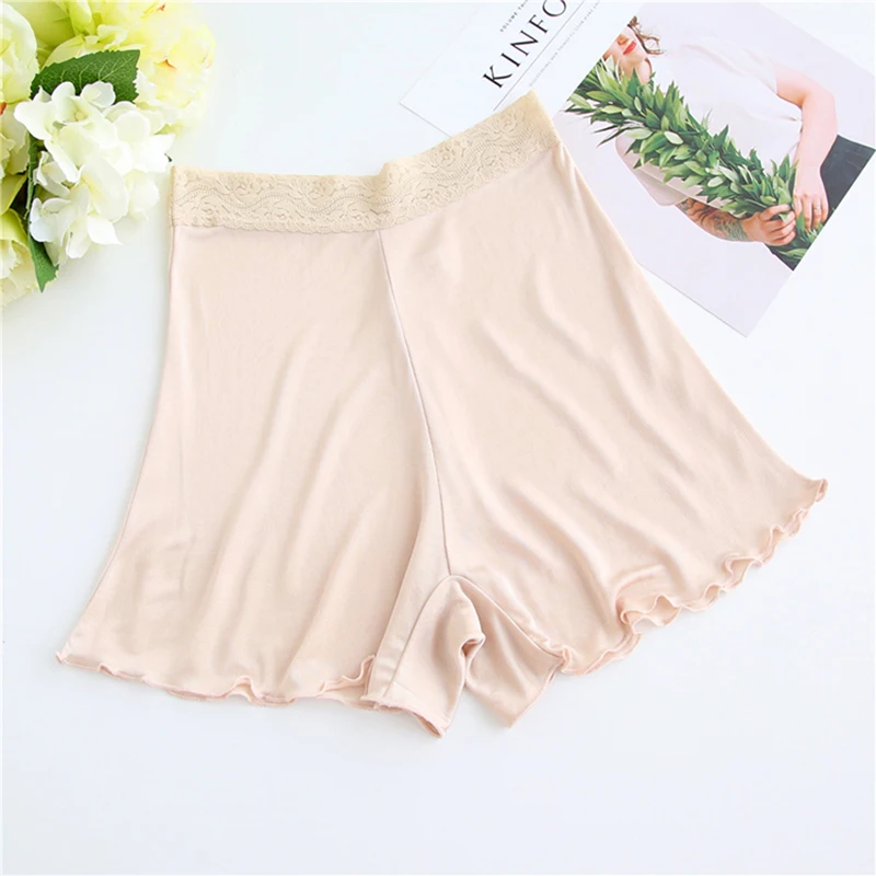 50% pure silk shorts under skirt short pants women shorts women boxer femme safety shorts shorty ladies pants underwear