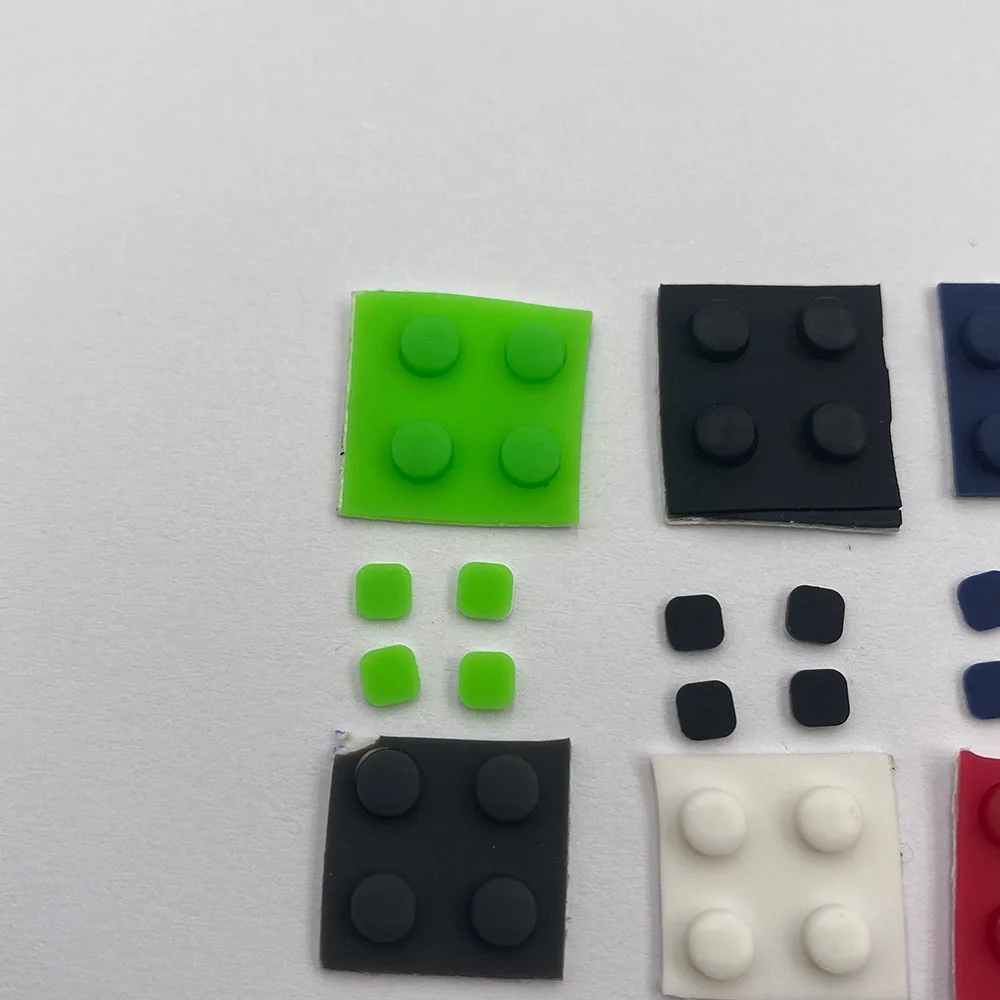 1Set OEM العلوي LCD مسامير ثقب غطاء ل جديد 3DS XL LL وحدة التحكم الجبهة الخلفية المسمار قواعد مطاطية غطاء