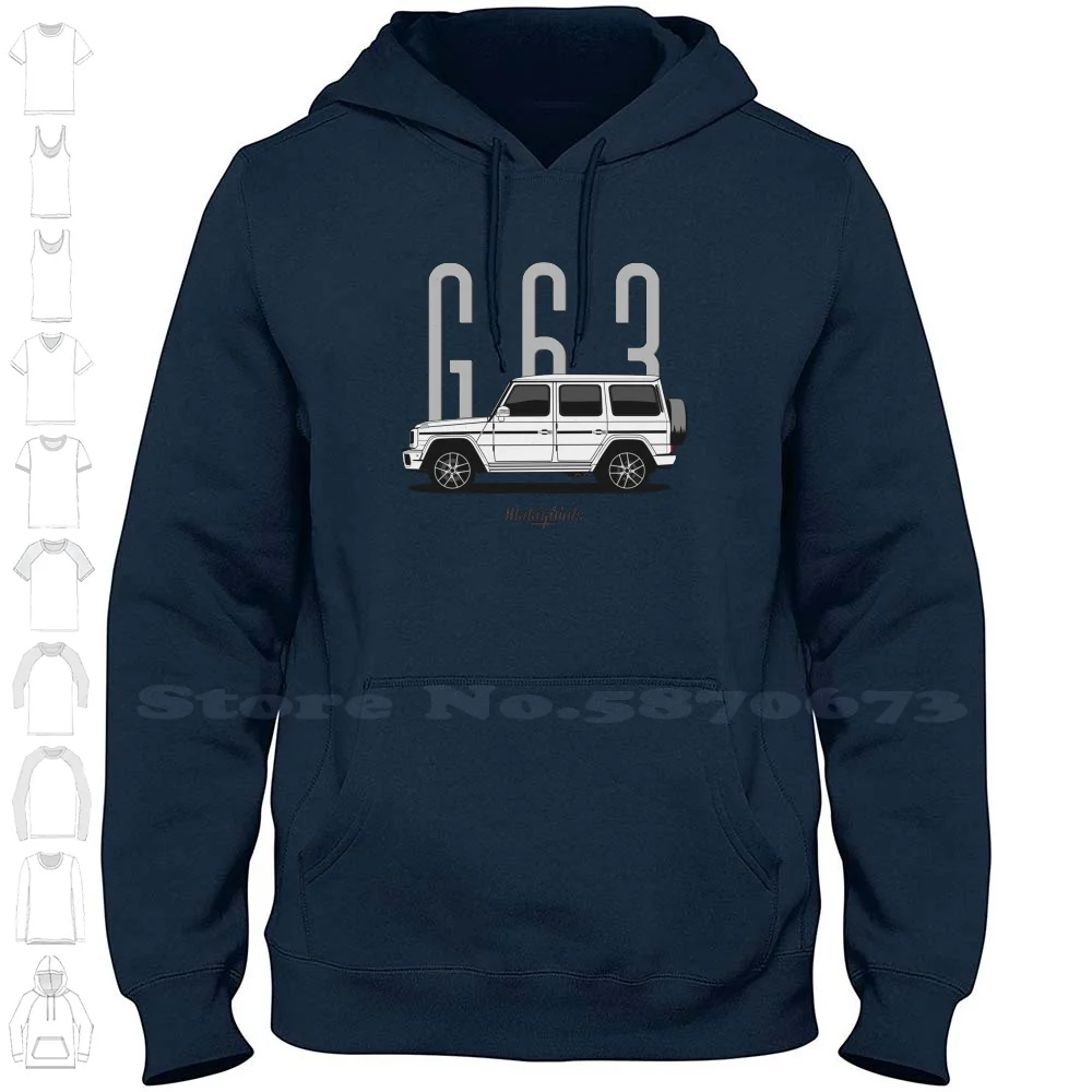 G ( White ) 100% Cotton Hoodie T-Shirt Benz Gclass Gelandwagen Gwagon Autobahn Carlsson Lorinser W463 G55 G63 G65 Classic