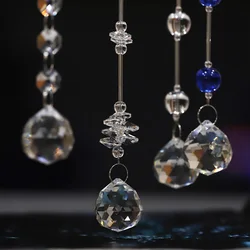 5PCS Crystal Ball Pendant Fashion Home Decoration Door Window Hanging Accessories Glass Prism Sunlight Catcher