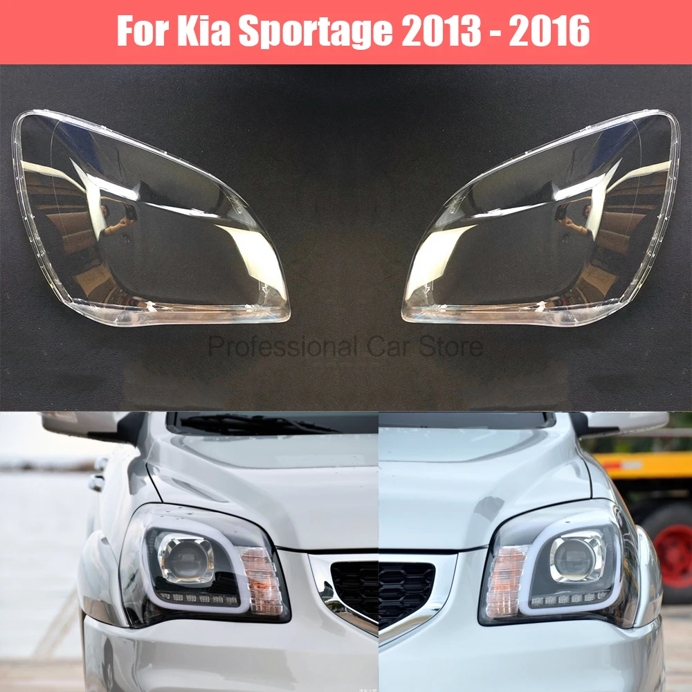 

Car Headlight Lens For Kia Sportage 2013 2014 2015 2016 Headlamp Cover Replacement Front Auto Shell Cover