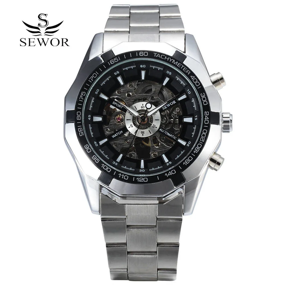 Men's Luxury Automatic Mechanical Skeleton Watch