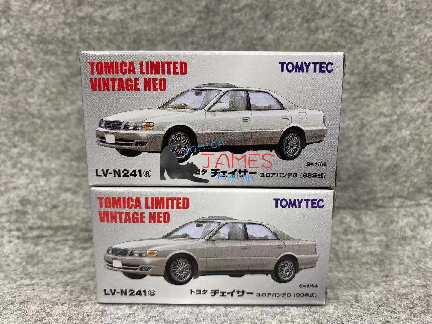 Tomytec TOMY 1:64 TLV LV-N241a/b Toyota Chaser Avante G  Collect die casting alloy car models