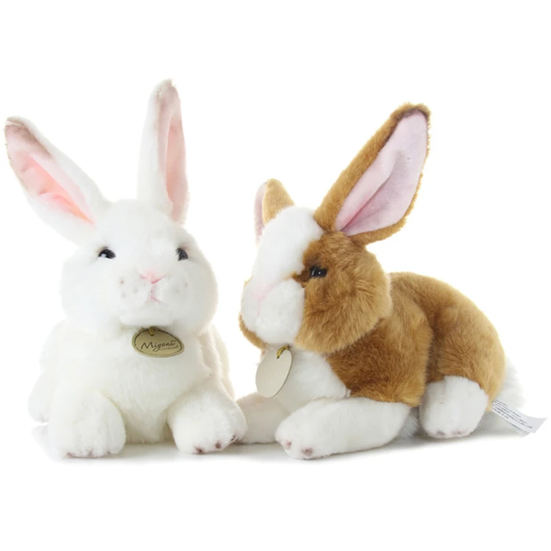 Aurora Rabbit Doll Stuffed Bunny Animal Plush Toy Cute Simulation Hare Pets Fluffy Dolls Birthday Gifts