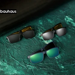 X3178 bauhaus new 2 in 1 strong magnet high quality clip on sunglasses sale