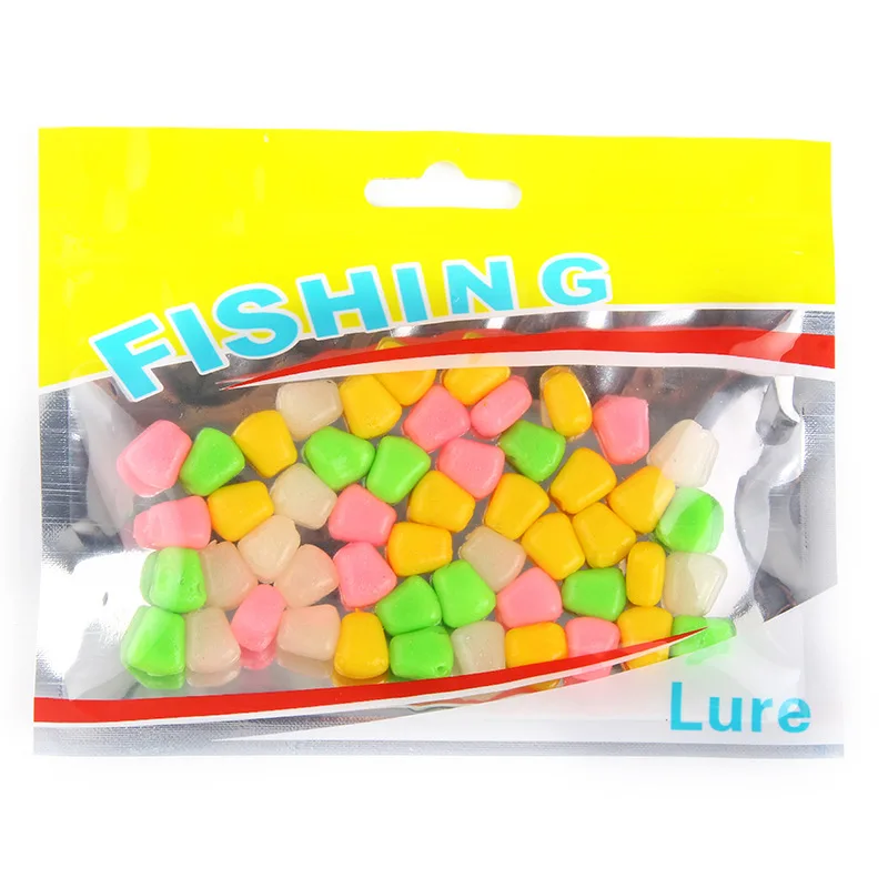 Leurre flottant en silicone souple de type amorce de maïs, appât ÉlwobJeff idéal pour la pêche en surface, 0.4g/1cm, 50 pièces