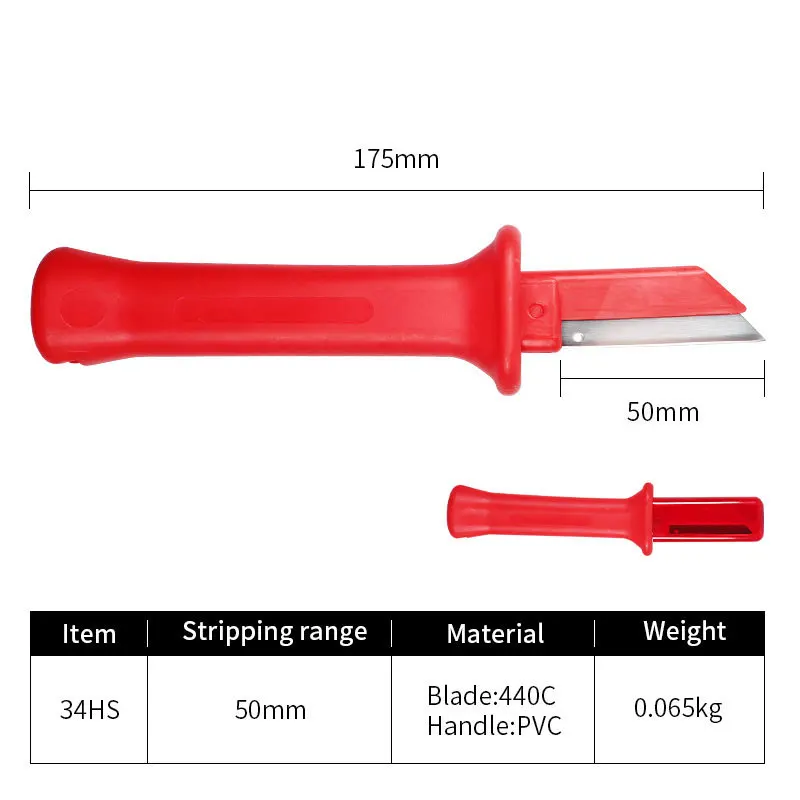 Portable Mini Stripping Knife Wire Stripper Tool German insulated electrician knife 31HS 32HS 33HS 34HS 35HS