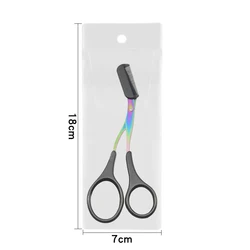 1 Pc Eyebrow Trimmer Scissors Comb Eyelash Hair Scissors Clips Shaping Eyebrow Razor For Make Up Tools