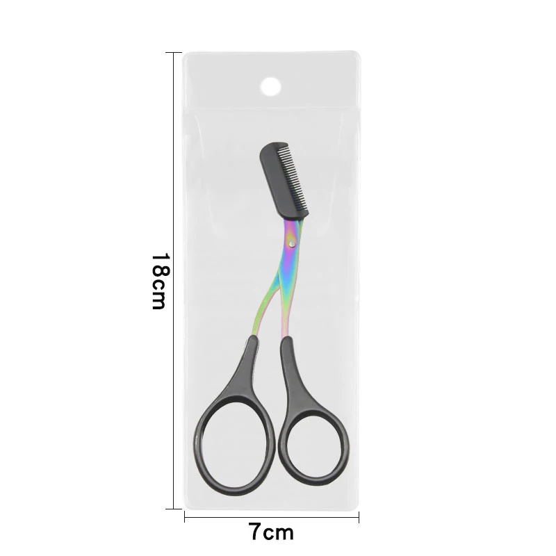 1 Pc Eyebrow Trimmer Scissors Comb Eyelash Hair Scissors Clips Shaping Eyebrow Razor For Make Up Tools