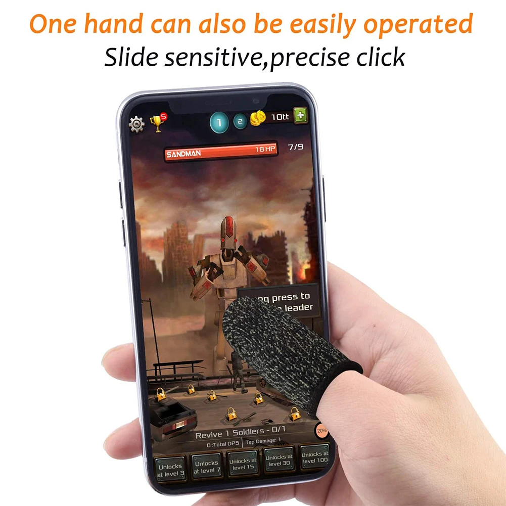 Nuovo manicotto per le dita del Controller di gioco traspirante antigraffio a prova di sudore 2 pezzi per guanti Pubg Touch ScreenThumb