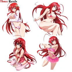 Three Ratels FC178 3D Sexy Uniform Girl High School DxD Funny Rias Gremory Render Vinyl Decal Waterproof Car Sticker Car-Styling