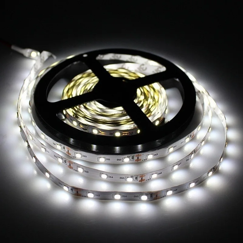 LED Strip Light 12V 5M 300 Leds SMD 3528 Diode Tape RGB & Single Colors Super Bright LED Ribbon Flexible  Home Decoration Lights