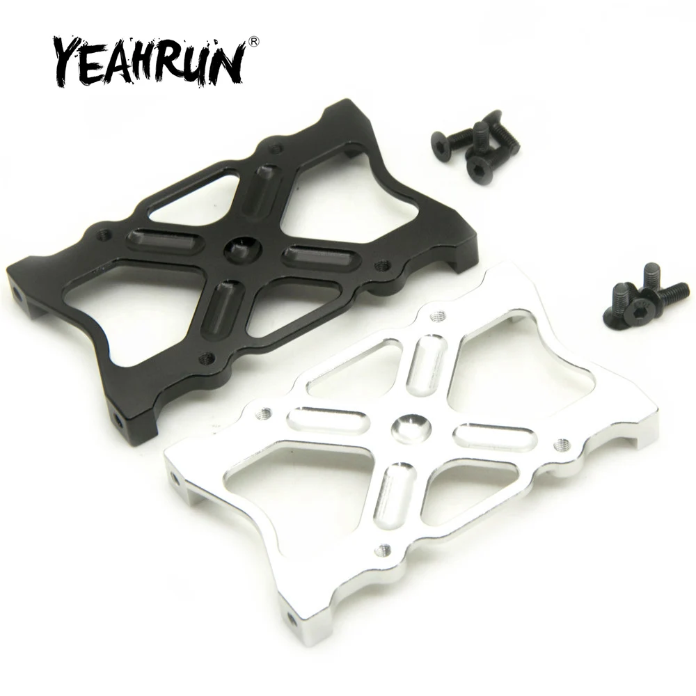 YEAHRUN CNC paraurti in lega di alluminio staffa fissa supporto batteria per Axial SCX10 1/10 RC Crawler Car parti aggiornate accessori