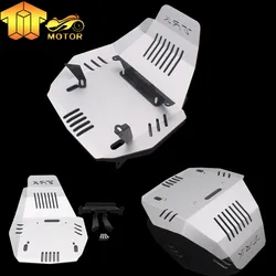 CK CATTLE KING Silver Aluminum CNC Engine Protection Cover Bash Guard Sump Plate For Benelli TRK502 TRK502X TRK 502 Jinpeng 502