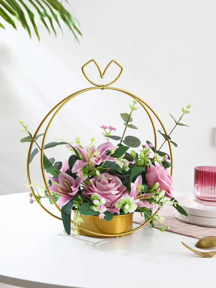 GY Nordic Floral Set Decoration Home Artificial Flower Decoration Model Room Emulational Flower Decoration Bouquet