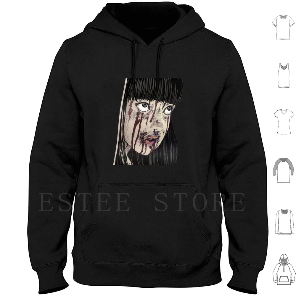 Junji Ito Hoodies Long Sleeve 2021 Sleevess