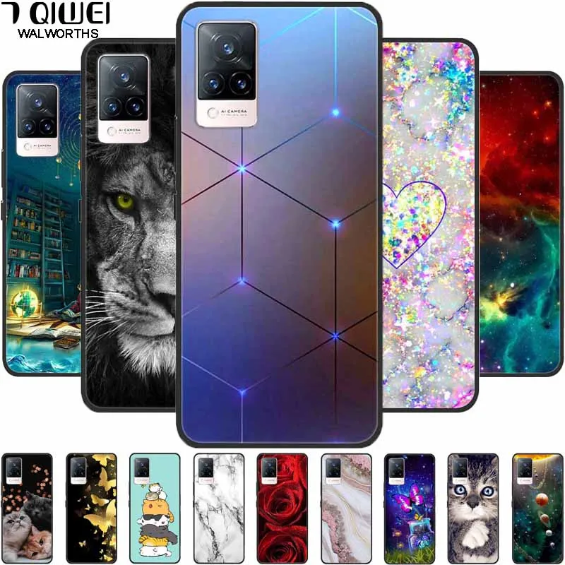 Soft Silicone Phone Case For vivo V21 5G 4G V21E V2027 Y11S Y12S V20 V2025 V 21E TPU Coque Cover for Vivo V 21e 21 Protective