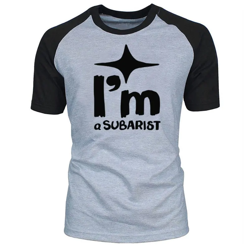 

I'M A SUBARIST Funny T Shirt New Summer Men Raglan sleeve adult round neck short sleeve T-shirt