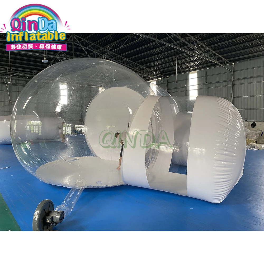 Luxury Hotel /inflatable Bubble Rooms For Camping/inflatable Bubble Tent With Bathroom And Tunnel