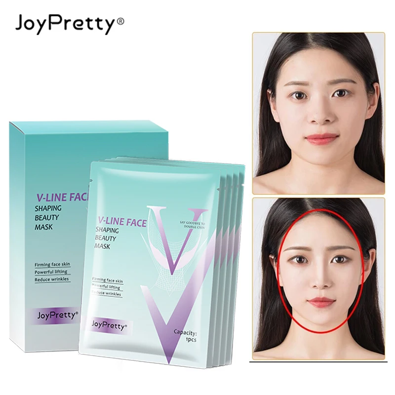 

JoyPretty V-Shaped Face Slimming Mask for Women Removing Double Chin Burning Fat Firming Lifting Skin Care Korean Cosmetics