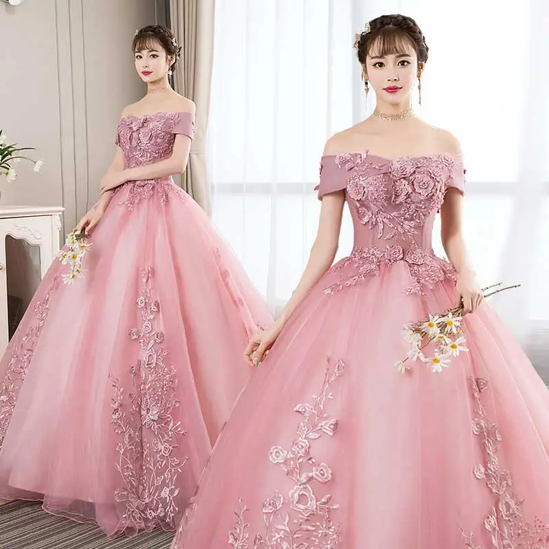 Vestidos De quinceañera sin hombros, vestido De baile De talla grande, vestido De graduación, Color caramelo, 2023