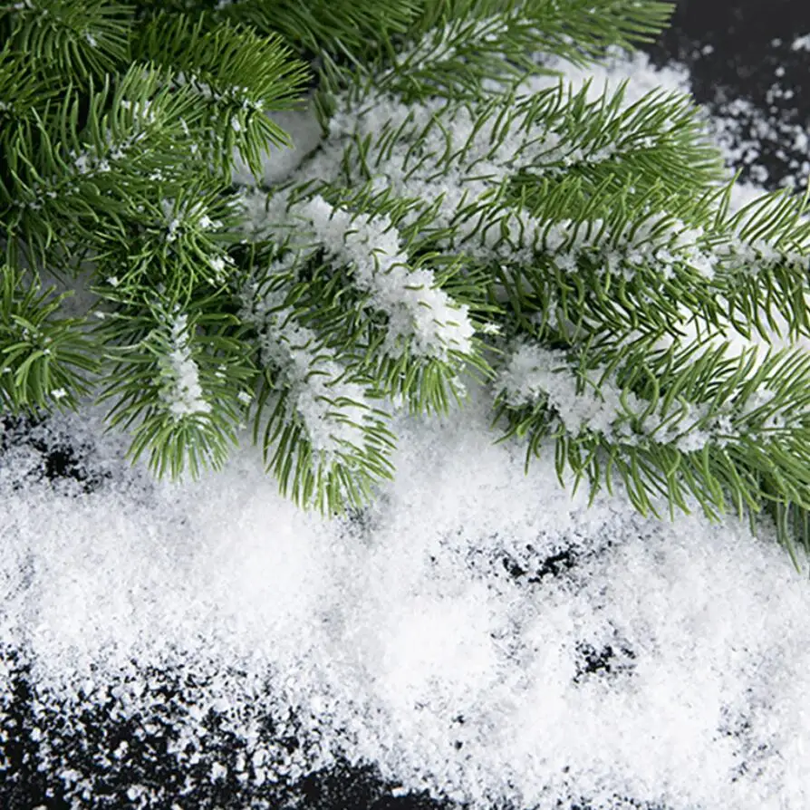 20g Approx 1mm 5mm 8mm 10mm Christmas Decoration Artificial Plastic Dry Snow Powder Xmas Gift Home Party DIY Scene Props Supply