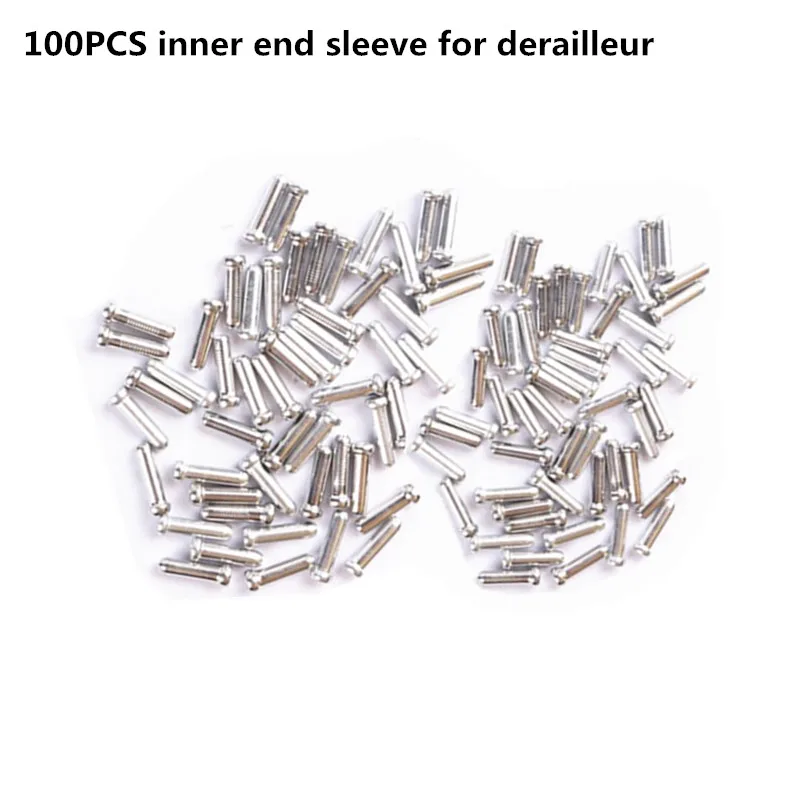 

MTB Bicycle Brake 100PCS Line Tail Cap Inner End Sleeve For Derailleur Mountain Bike Brake Variable Speed Brake Part Accessories