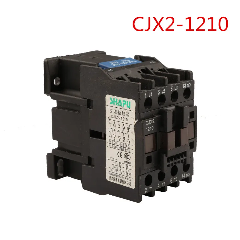 3 Phase AC Contactor CJX2-1210 110V/220V/380V Gas Electric Oven Drying Parts Contactor Magnetic Absorption 12A switches