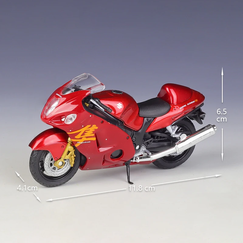 Welly 1:18 SUZUKI Hayabusa GSX1300R Motorcycle Models Alloy Model Motor Bike Miniature Race Toy For Gift Collection