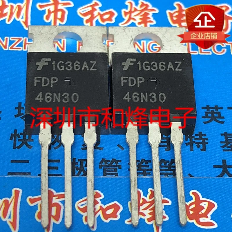 10PCS FDP46N30 TO-220 300V 46A in stock 100% new and original