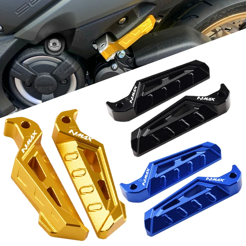 

For YAMAHA NMAX 125 155 160 NMAX155 Motorcycle Accessories Rear Passenger Footrest Foot Rest Pegs Rear Pedals anti-slip pedals