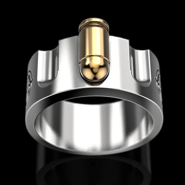 Men Ring Russian Roulette Gun Roulette Russian Bullet Rings Men Bullet Ring Jewelry Rings Aliexpress