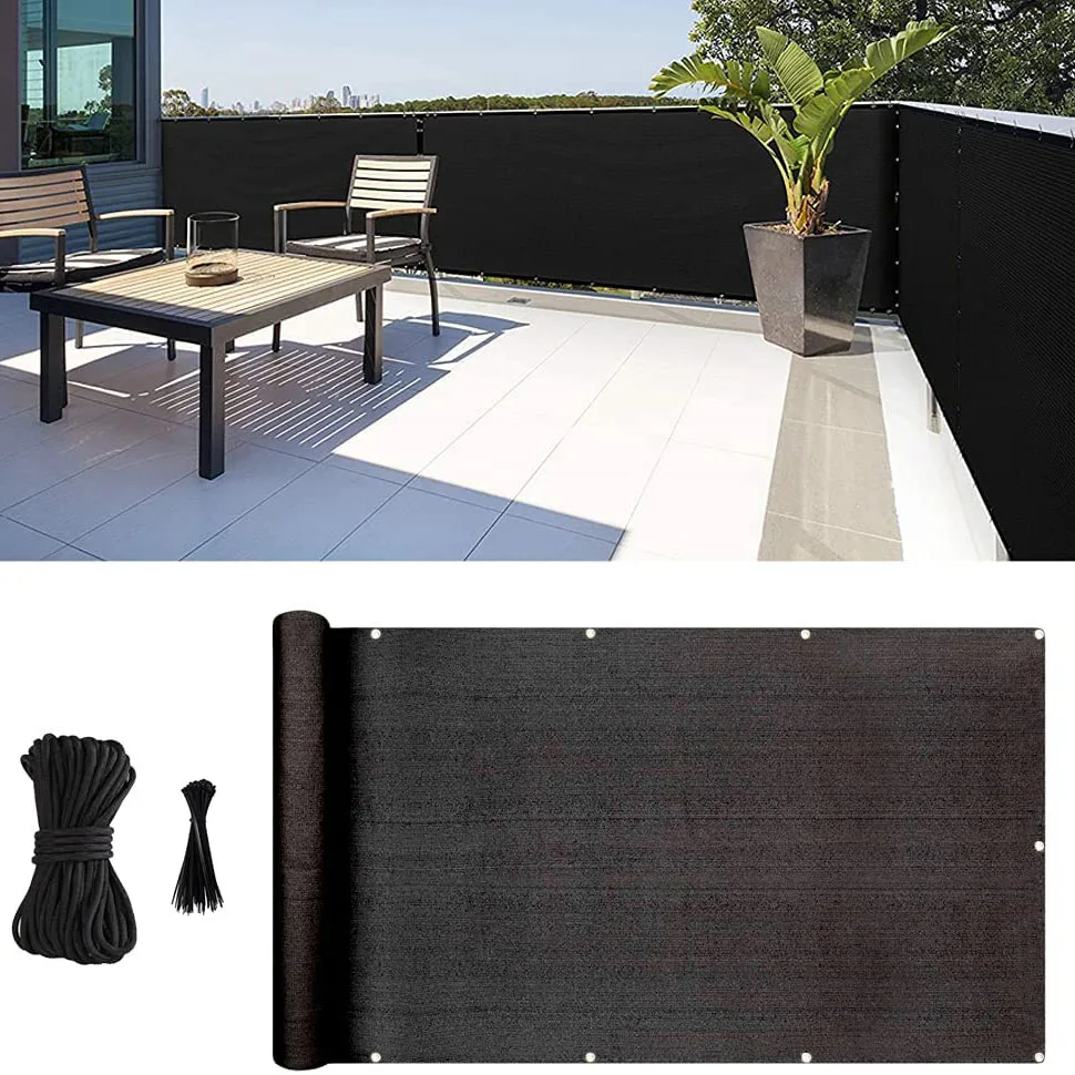 Balcony Shade Net Balcony Privacy Screen Cover UV Protection Weather-Resistant Windscreen For Balcony Outdoor Backyard salon