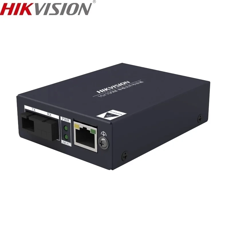 Hikvision Original 10M/100M DS-3D01R-AE DS-3D01T-AE SC Single Mode Single Fiber Fiber Optical Media Converter SC Port 20KM  RJ45