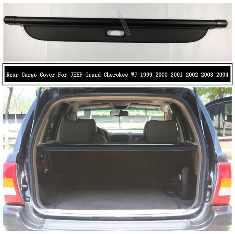 

Rear Cargo Cover For JEEP Grand Cherokee WK 1999 2000 2001 2002 2003 2004 Privacy Trunk Screen Security Shield Shade Accessories