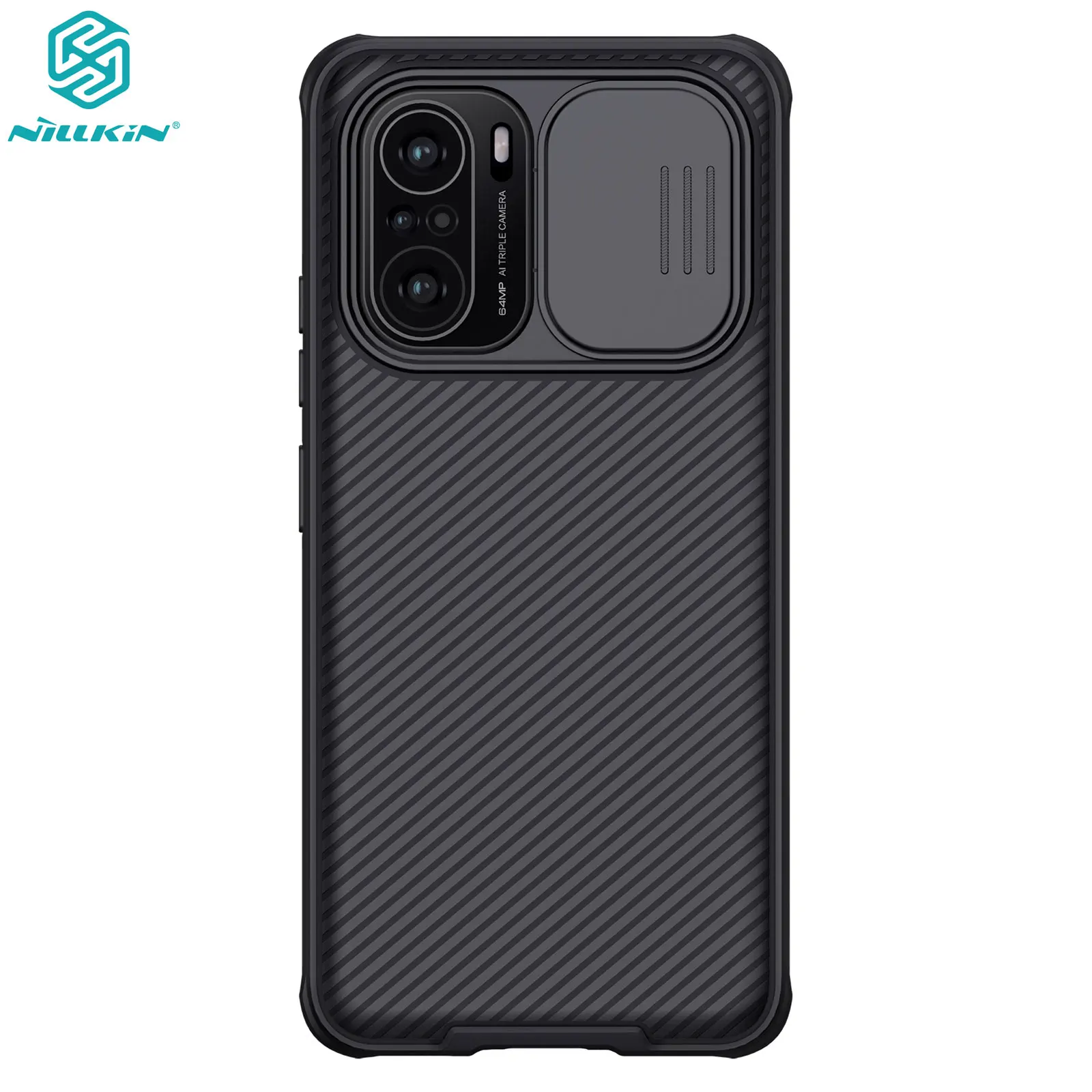 POCO F3 Case Nillkin Slide Protect Lens Camera Protection Case for Xiaomi Pocophone X3 NFC/X3 Pro GT F3 Cover