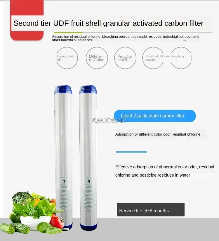 Purificateur d'eau transparent pré-filtre 20 pouces, 3 niveaux, vente directe d'usine, PPF UDF CTO