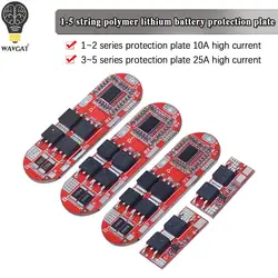 WAVGAT-Circuit imprimé de protection de batterie au lithium, 1S, 2S, 10A, 3S, 4S, 5S, 25A, BMS 18650, Eddie ion, Lipo, chargeur BMS, Tech Pcm 18650