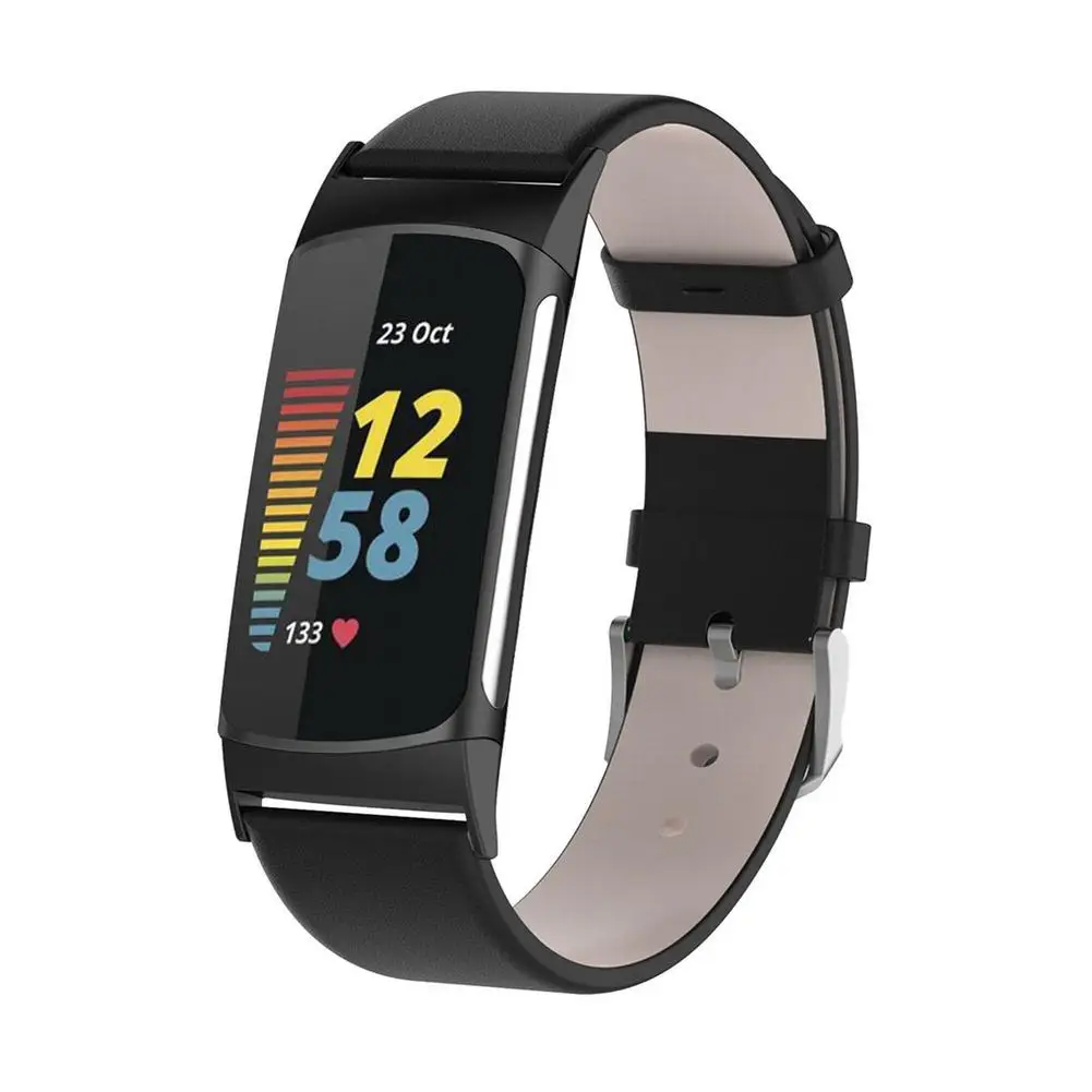 Alta qualidade pulseira de relógio para fitbit carga 5 pulseira esporte pulseiras relógio de couro para fitbit carga 5 acessórios do relógio