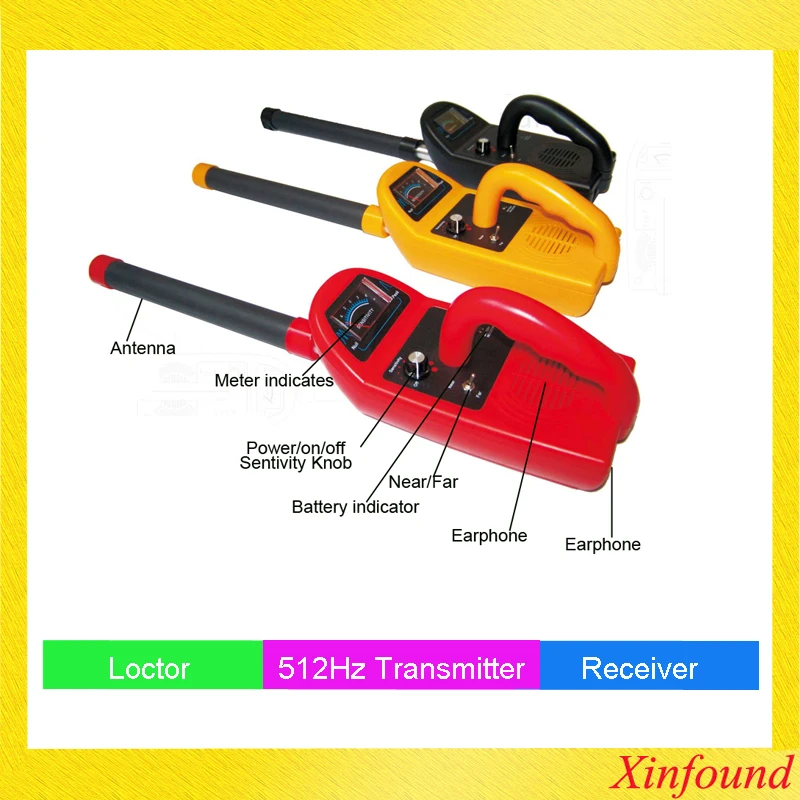 512Hz Wireless Locator Receiver for Pipe Sewer Drain Inspection Camera Supports All Devices Using 512hz Transmitter