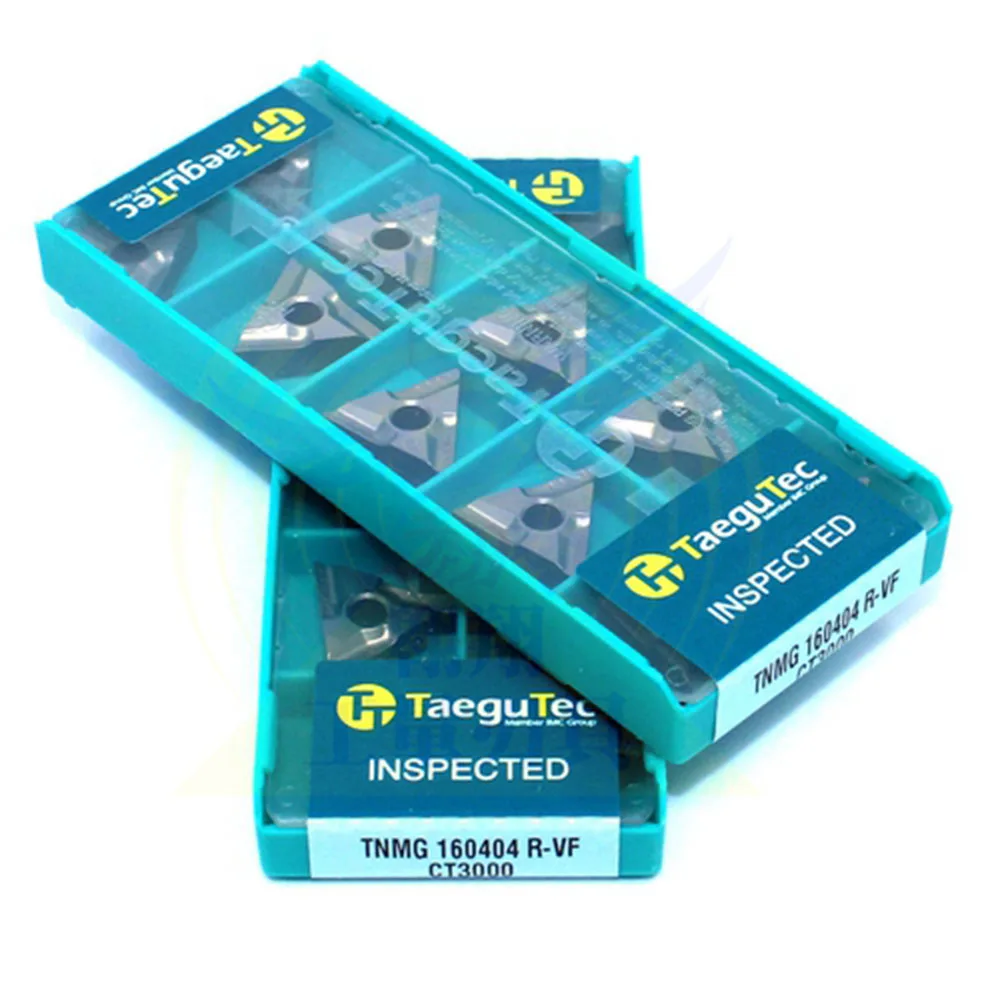 Токарный инструмент TaeguTec TNMG160404R TNMG160404L VF CT3000, металлический керамический токарный инструмент с ЧПУ, 10 шт., 100% оригинал