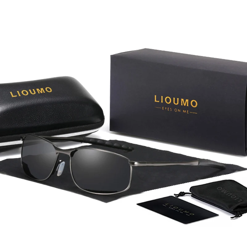 

LIOUMO Brand Design New Aviation Male Sunglasses Polarized Men Goggles Women Sun Glasses HD Driving Mirror Glasses oculos De Sol