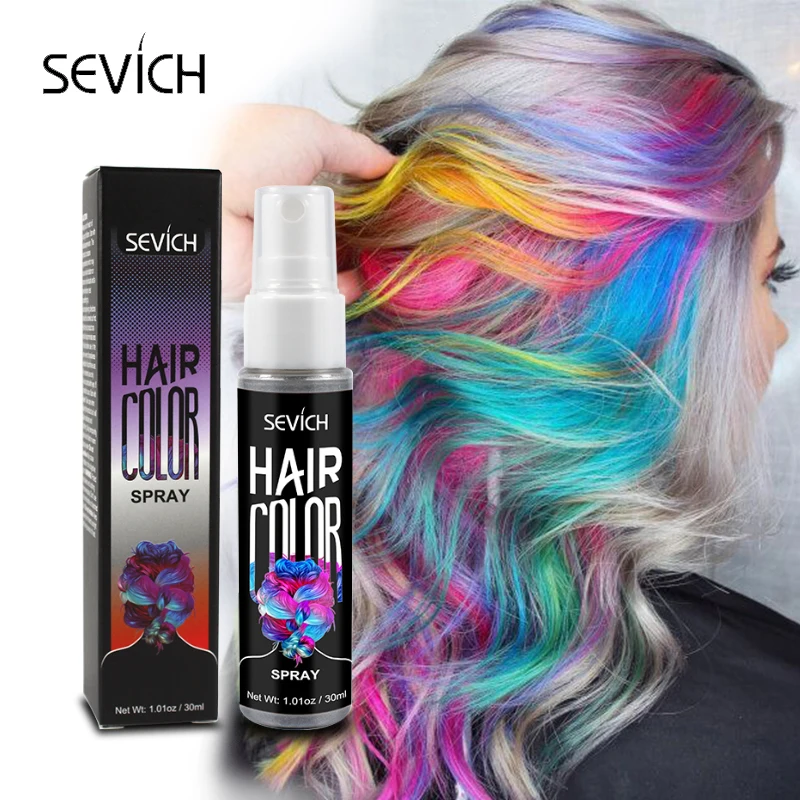 Sevich New Style Hair Color Spray One-Time Hair Color Instant Hair Salon Hair Care Styling Product For Men and Women 5 Color