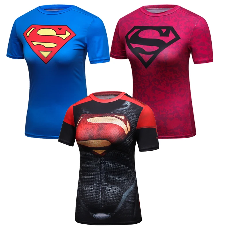 New 3D Printed Comics T-Shirt Women Compression Short Sleeve Fashion Summer Women T Shirt Cosplay Costume For Female Tops Tees