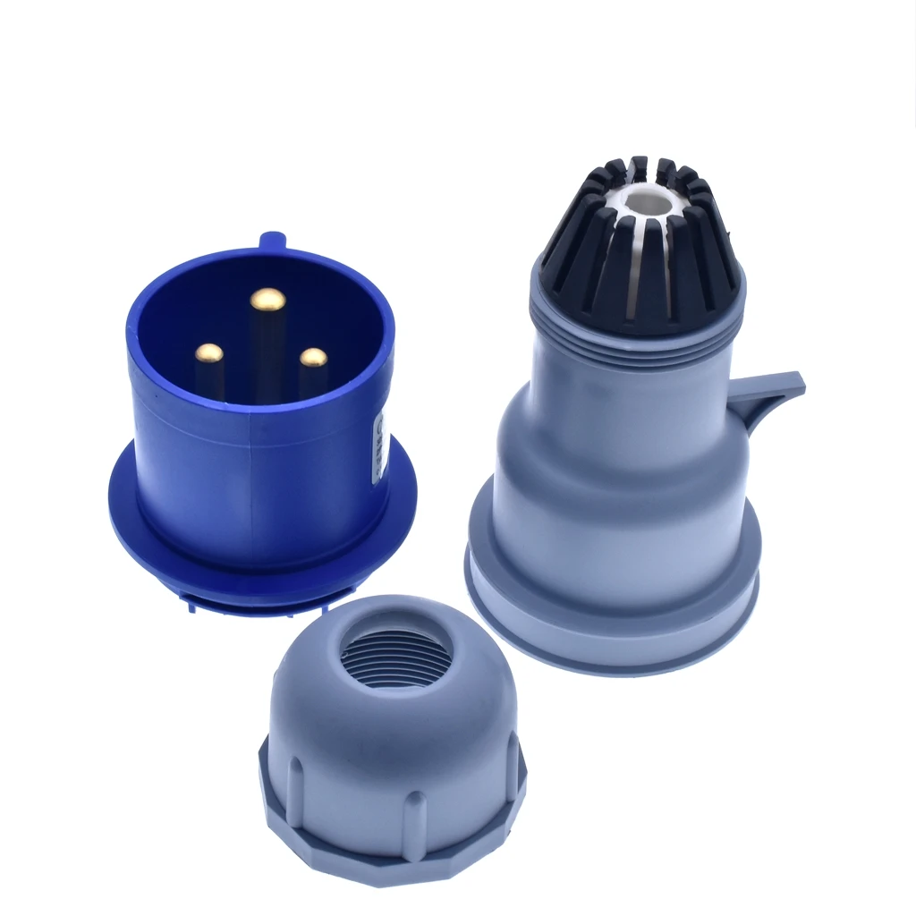 Industrial Plug Connector 32A-6H 220-250V waterproof dustproof IP44 2P+PE Industrial Socket 3P Female/Male socket